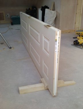 saddle and block for hanging doors