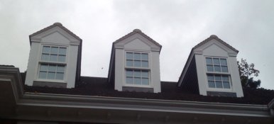 Corinthian style fascia on dormers
