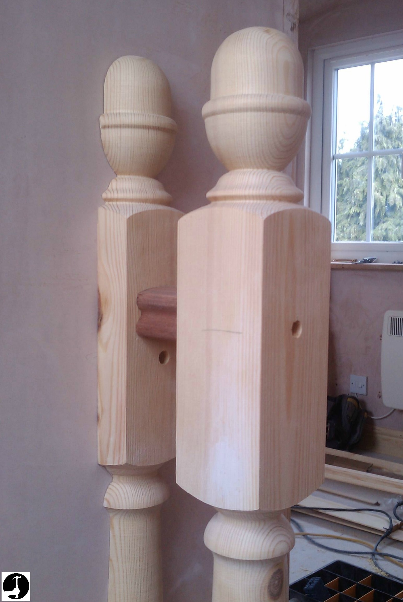 Fitting A Half Newel Post To The Wall To Finish Your Staircase Neatly