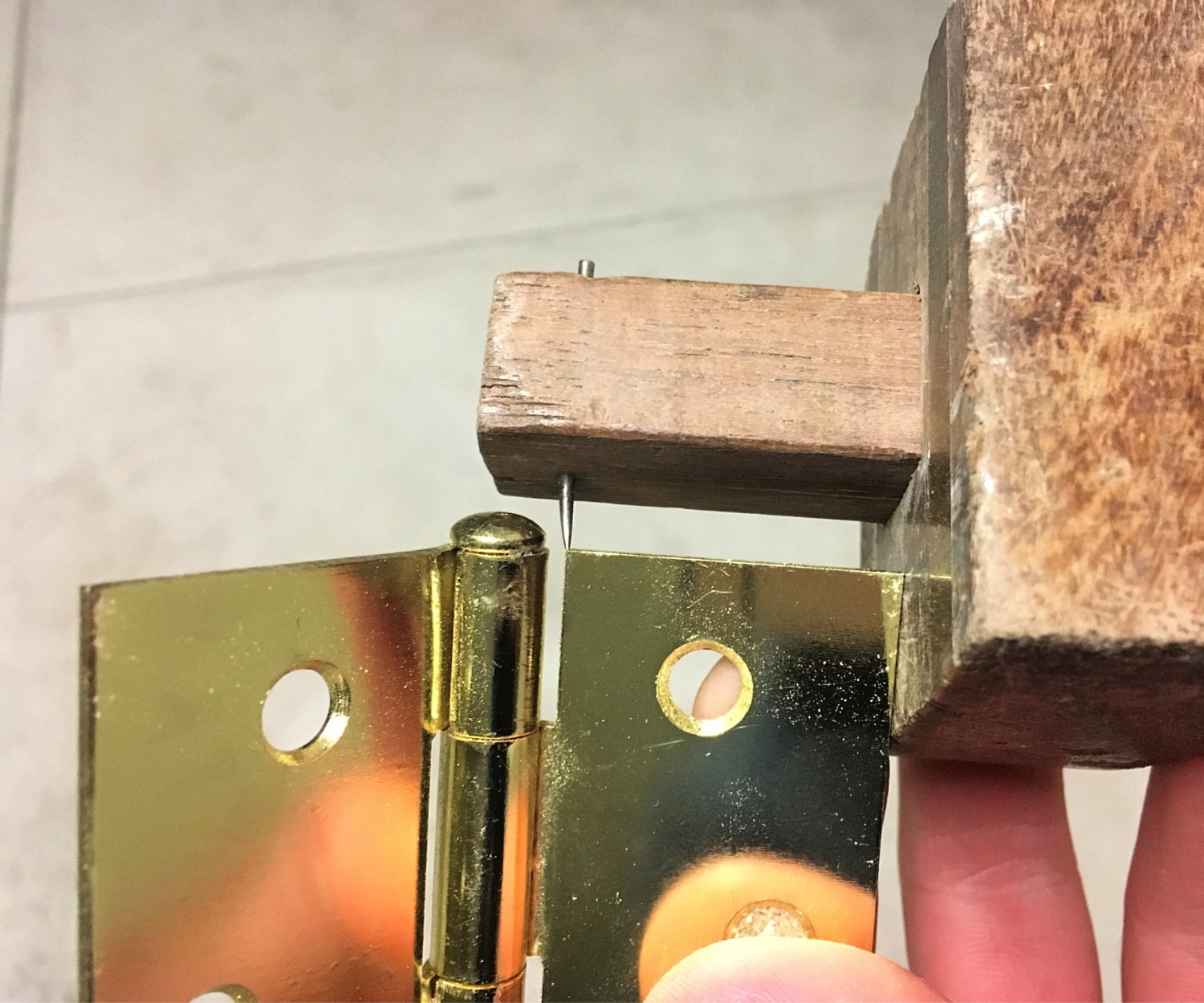 Use a marking gauge for perfect hinge recesses
