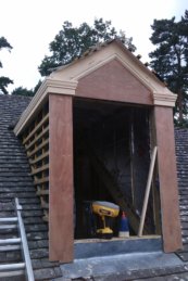 corinthian style dormer