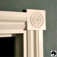 Corner blocks used for architraves around doorways