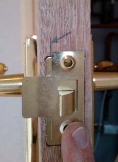 How to fit the door latch strike plate