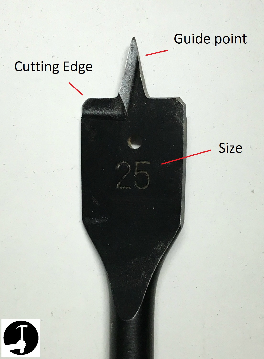 Use flat wood drill bits for drilling rough holes in timber